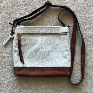 Fossil leather crossbody